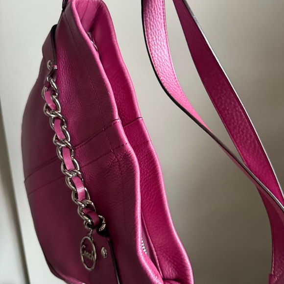 Coach Pebbled Leather Shoulder/ Crossbody Bag - Picture 8 of 10